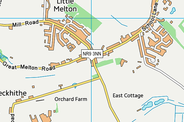 NR9 3NN map - OS VectorMap District (Ordnance Survey)