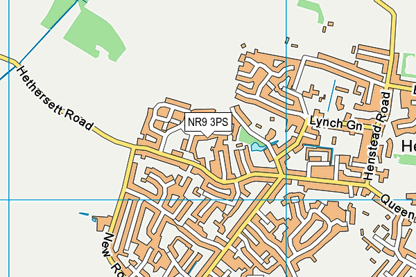 NR9 3PS map - OS VectorMap District (Ordnance Survey)