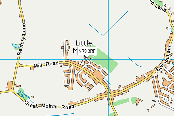 NR9 3RF map - OS VectorMap District (Ordnance Survey)