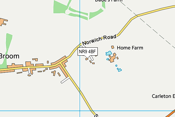 NR9 4BF map - OS VectorMap District (Ordnance Survey)