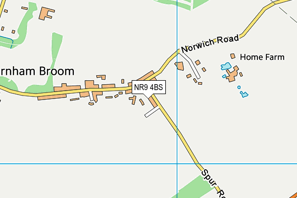 NR9 4BS map - OS VectorMap District (Ordnance Survey)