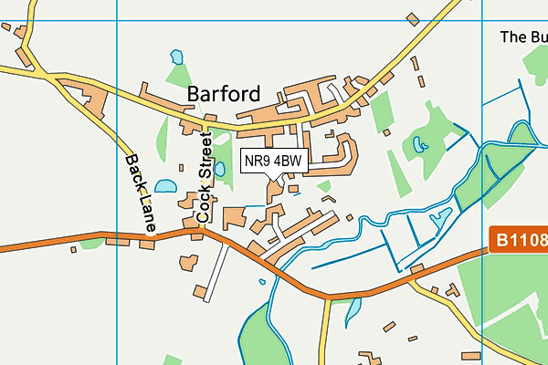 NR9 4BW map - OS VectorMap District (Ordnance Survey)