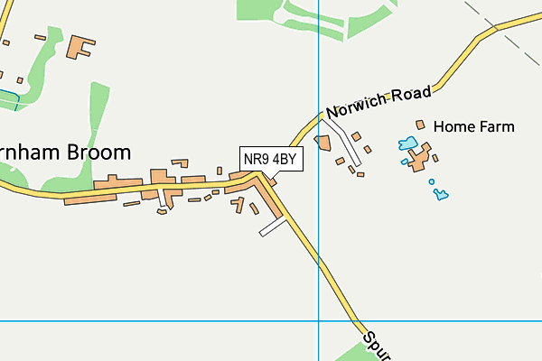 NR9 4BY map - OS VectorMap District (Ordnance Survey)