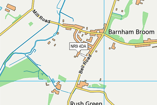 NR9 4DA map - OS VectorMap District (Ordnance Survey)