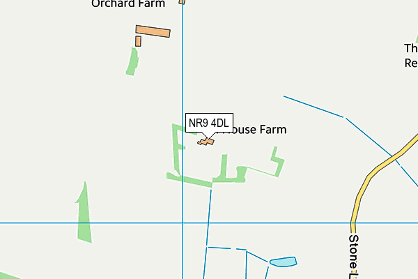 NR9 4DL map - OS VectorMap District (Ordnance Survey)