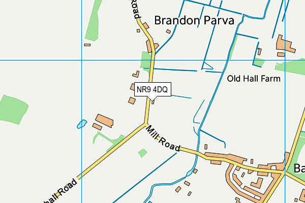 NR9 4DQ map - OS VectorMap District (Ordnance Survey)