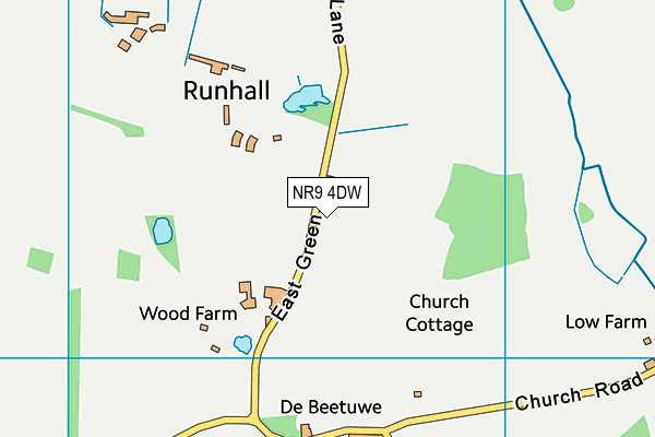 NR9 4DW map - OS VectorMap District (Ordnance Survey)