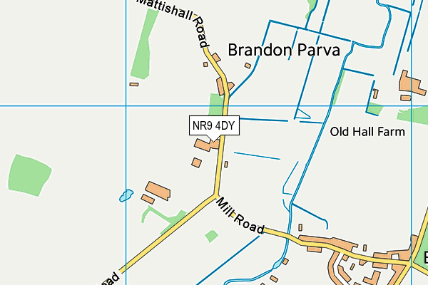 NR9 4DY map - OS VectorMap District (Ordnance Survey)
