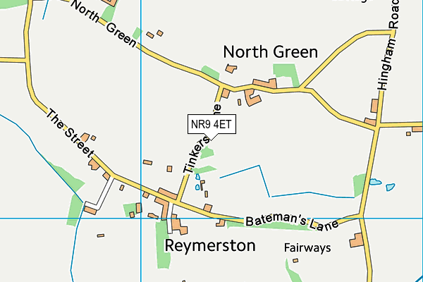 NR9 4ET map - OS VectorMap District (Ordnance Survey)