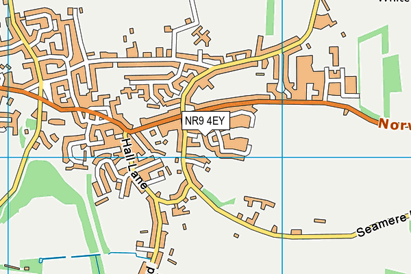 NR9 4EY map - OS VectorMap District (Ordnance Survey)