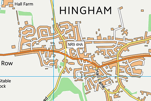 NR9 4HA map - OS VectorMap District (Ordnance Survey)