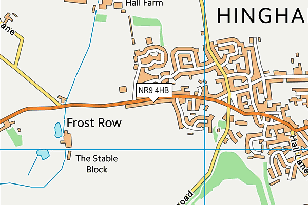 NR9 4HB map - OS VectorMap District (Ordnance Survey)