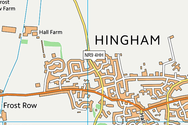 NR9 4HH map - OS VectorMap District (Ordnance Survey)