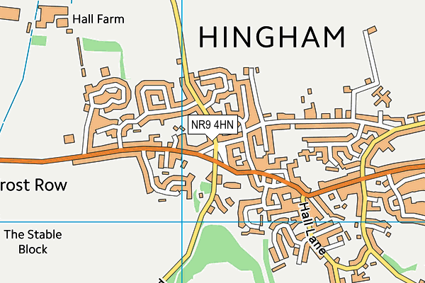 NR9 4HN map - OS VectorMap District (Ordnance Survey)