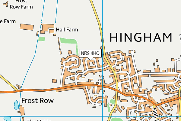 NR9 4HQ map - OS VectorMap District (Ordnance Survey)