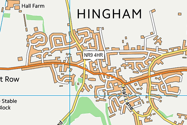 NR9 4HR map - OS VectorMap District (Ordnance Survey)