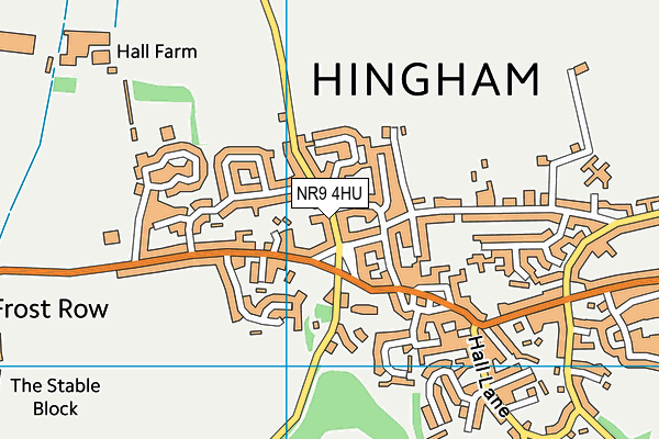 NR9 4HU map - OS VectorMap District (Ordnance Survey)