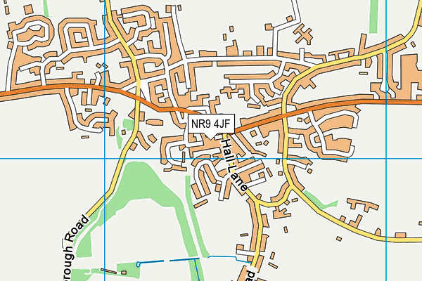 NR9 4JF map - OS VectorMap District (Ordnance Survey)