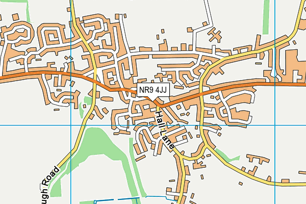 NR9 4JJ map - OS VectorMap District (Ordnance Survey)