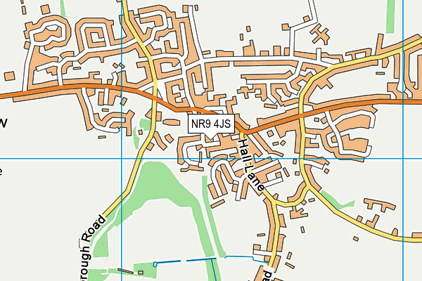NR9 4JS map - OS VectorMap District (Ordnance Survey)