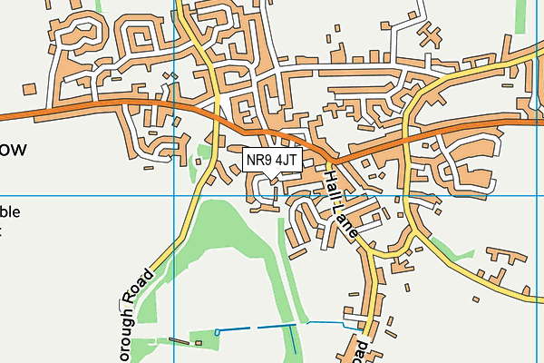 NR9 4JT map - OS VectorMap District (Ordnance Survey)