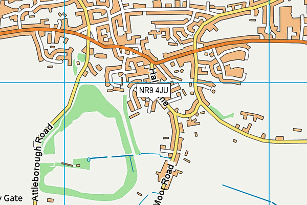 NR9 4JU map - OS VectorMap District (Ordnance Survey)