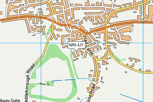 NR9 4JY map - OS VectorMap District (Ordnance Survey)