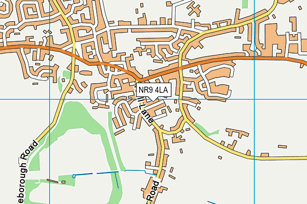 NR9 4LA map - OS VectorMap District (Ordnance Survey)