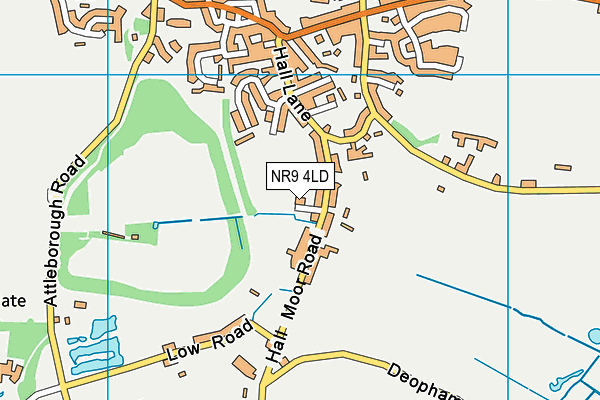 NR9 4LD map - OS VectorMap District (Ordnance Survey)