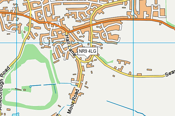 NR9 4LG map - OS VectorMap District (Ordnance Survey)