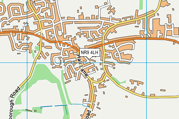 NR9 4LH map - OS VectorMap District (Ordnance Survey)