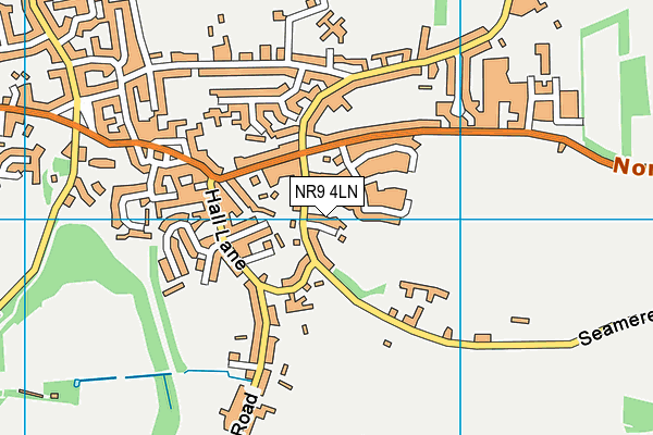 NR9 4LN map - OS VectorMap District (Ordnance Survey)