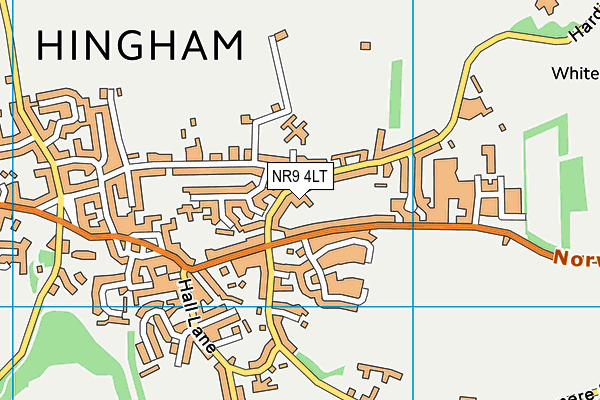 NR9 4LT map - OS VectorMap District (Ordnance Survey)