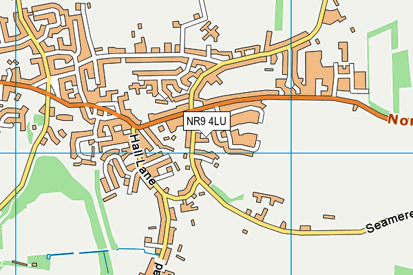 NR9 4LU map - OS VectorMap District (Ordnance Survey)