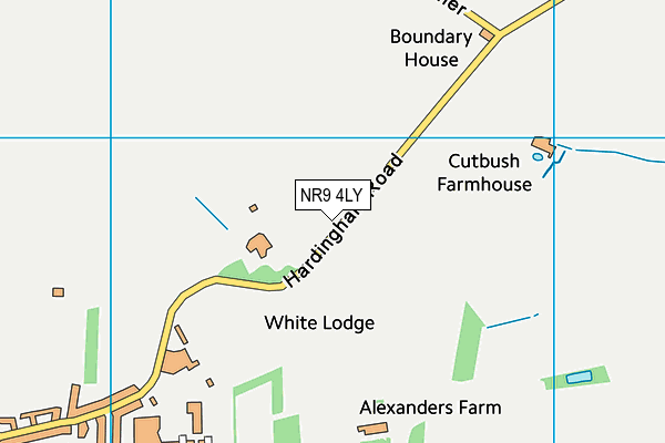 NR9 4LY map - OS VectorMap District (Ordnance Survey)