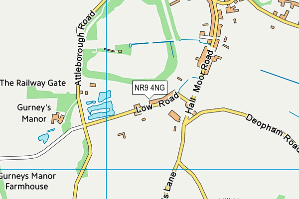 NR9 4NG map - OS VectorMap District (Ordnance Survey)
