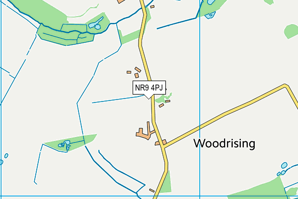 NR9 4PJ map - OS VectorMap District (Ordnance Survey)