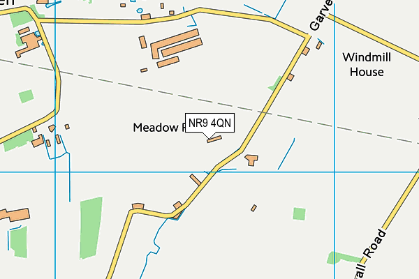 NR9 4QN map - OS VectorMap District (Ordnance Survey)