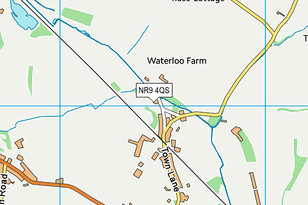 NR9 4QS map - OS VectorMap District (Ordnance Survey)