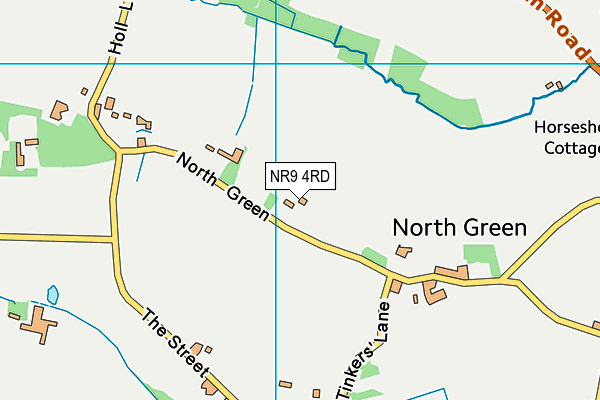 NR9 4RD map - OS VectorMap District (Ordnance Survey)