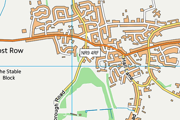 NR9 4RF map - OS VectorMap District (Ordnance Survey)