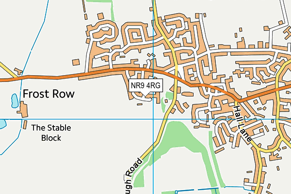 NR9 4RG map - OS VectorMap District (Ordnance Survey)