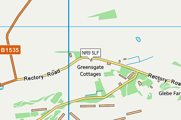 NR9 5LF map - OS VectorMap District (Ordnance Survey)