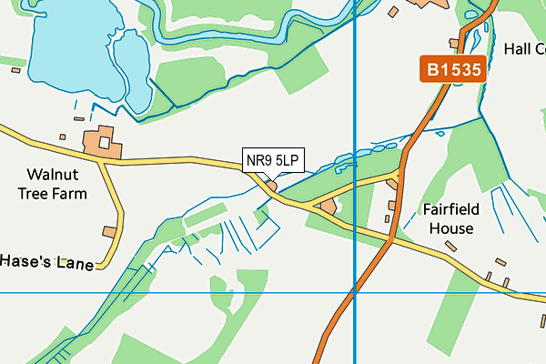 NR9 5LP map - OS VectorMap District (Ordnance Survey)