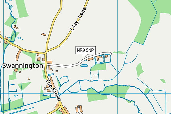 NR9 5NP map - OS VectorMap District (Ordnance Survey)