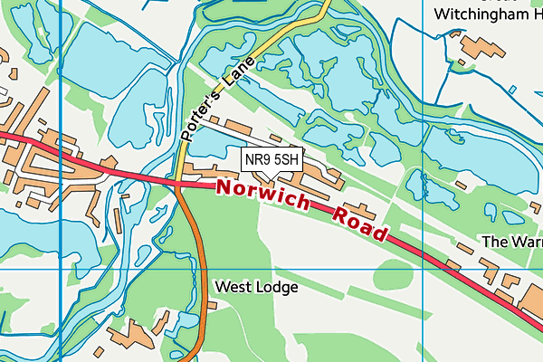 Map of SWS (NORWICH) LIMITED at district scale