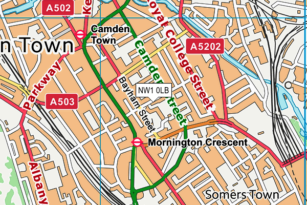 St Pancras Community Association map (NW1 0LB) - OS VectorMap District (Ordnance Survey)