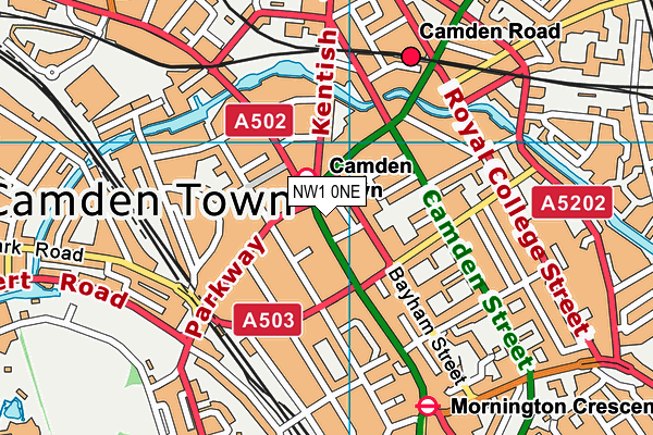 Map of 144 CAMDEN HIGH STREET LTD at district scale