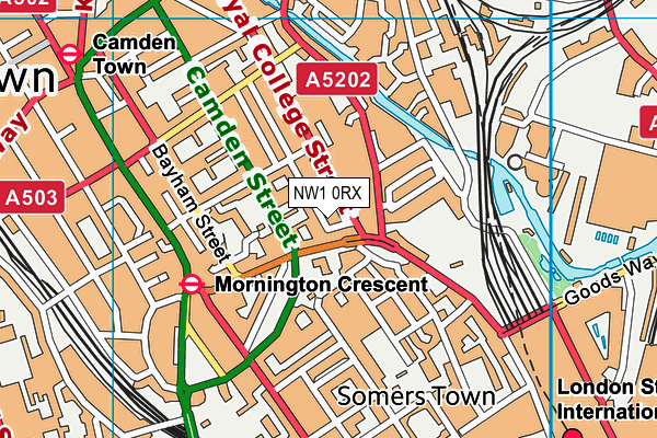 NW1 0RX map - OS VectorMap District (Ordnance Survey)