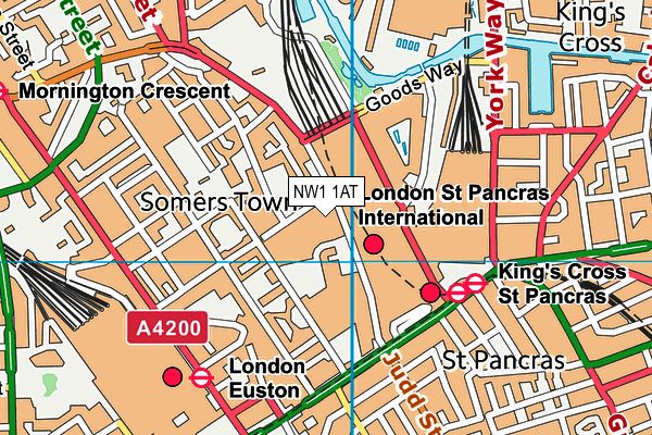 NW1 1AT map - OS VectorMap District (Ordnance Survey)